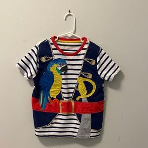 Mini Boden Pirate Appliqué T-Shirt | Size 7-8Y